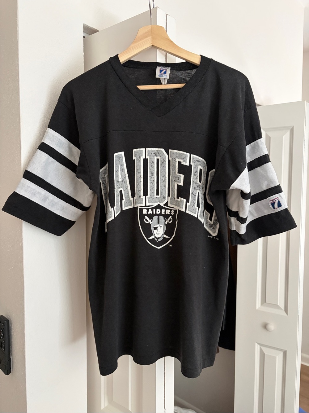 NFL vintage 80s 90s Raiders Short-Sleeve Jersey Tee